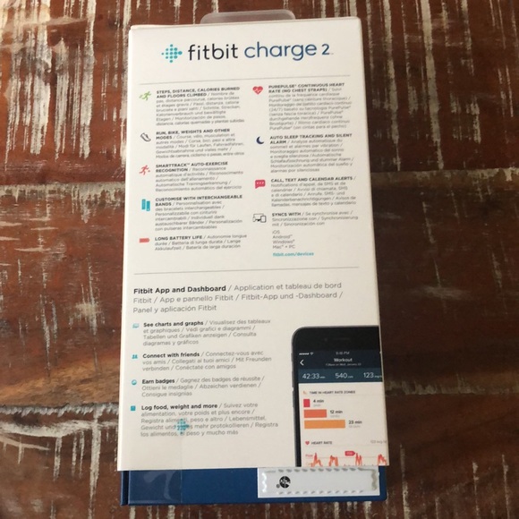 Fitbit charge 2. Heart rate and fitness wristband main image 4